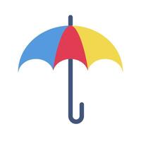 kleurrijk paraplu icoon. parasol. vector. vector