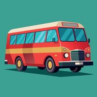 bus vlak ontwerp tekenfilm icoon illustratie school- bus vector