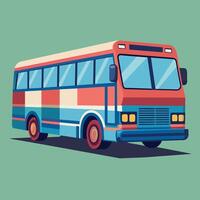 bus vlak ontwerp tekenfilm icoon illustratie school- bus vector