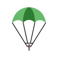 Parachutist pictogram vectorillustratie vector