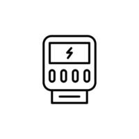 pictogram elektrische meter vector