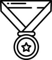 medaille schets vector illustratie