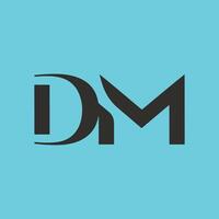 dm brief logo sjabloon illustratie ontwerp vector
