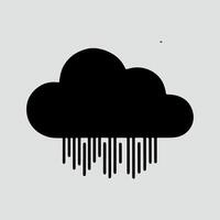 wolk silhouet vector