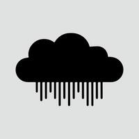 wolk silhouet vector