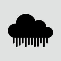 wolk silhouet vector