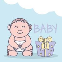 baby- en geschenkdoos vector