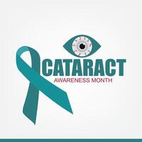 cataract bewustzijn maand vector ontwerp. gemakkelijk en elegant ontwerp