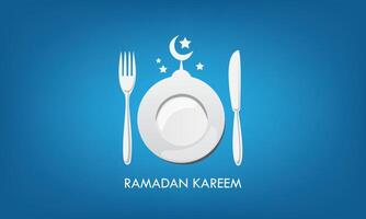 illustratie van Ramadan kareem en ramadane mubarak. traditioneel groet kaart wensen de heilig maand van mobarak en karim voor moslims. ramdan vector