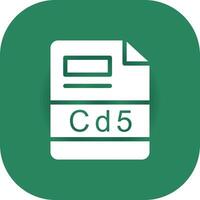 cd5 creatief icoon ontwerp vector