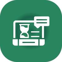 tijd tracker app creatief icoon ontwerp vector