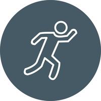 Runner pictogram vectorillustratie vector