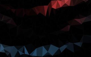 donkerblauwe, rode vector veelhoek abstracte achtergrond.