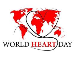 wereld hart dag vector afbeelding