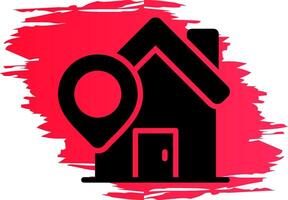 huis plaats creatief icoon ontwerp vector