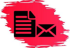 mail document creatief icoon ontwerp vector