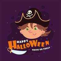 happy halloween trick or treat vector