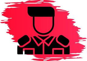 politieagent creatief icoon ontwerp vector