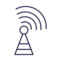 wifi signaal in antenne vector
