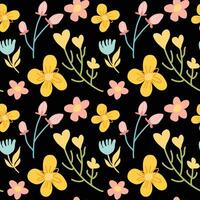 kleurrijk bloem naadloos patroon illustratie vector