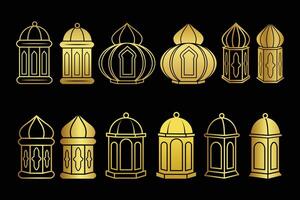 Ramadan lamp vector bundel - Islamitisch decoratief kunst bundel, Islamitisch decoratie lamp vector - feestelijk Ramadan ontwerp bundel, traditioneel Ramadan vector - Islamitisch decor bundel, Ramadan lamp vector
