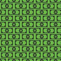 geld patroon in groen achtergrond. vector