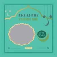 eid al fitr mode uitverkoop sociaal media banier post sjabloon vector