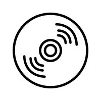 Compact Disk Icon vectorillustratie vector