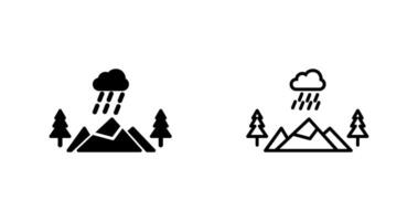 berg vector pictogram