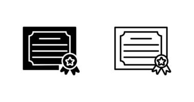 certificaat vector pictogram