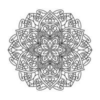 mandala voor kleur bladzijde vector