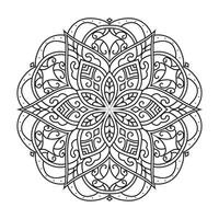 mandala voor kleur bladzijde vector