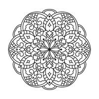 mandala voor volwassen kleur boek vector