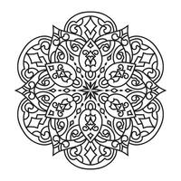 mandala voor volwassen kleur boek vector