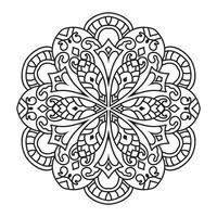 mandala voor volwassen kleur boek vector