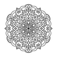 mandala voor kleur bladzijde vector