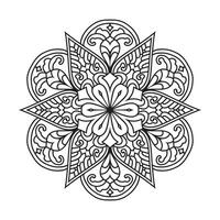 mandala voor volwassen kleur boek vector