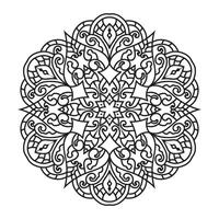 mandala voor volwassen kleur boek vector