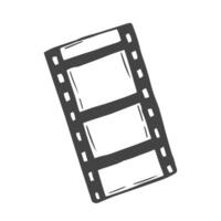 tekening film strip kader hand- getrokken stijl, vector. film achtergrond. vector