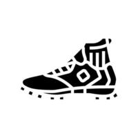 schoenen paintball spel glyph icoon vector illustratie