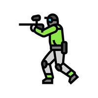 spel paintball kleur icoon vector illustratie