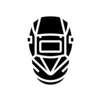 lassen helm ppe beschermend uitrusting glyph icoon vector illustratie