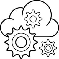 wolk icoon symbool vector afbeelding. illustratie van de hosting opslagruimte ontwerp beeld