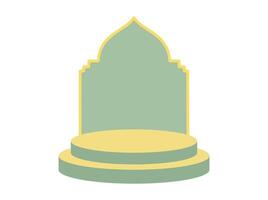 Ramadhan mubarak podium achtergrond illustratie vector