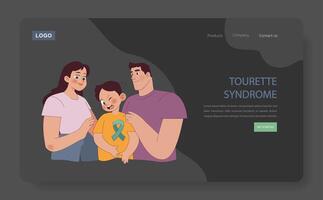 tourette syndroom concept. vector