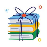 modieus boeken geschenk vector