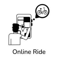 modieus online rijden vector