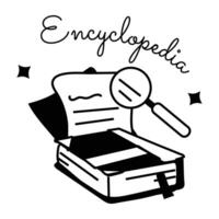 modieus encyclopedie boek vector