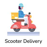 modieus scooter levering vector