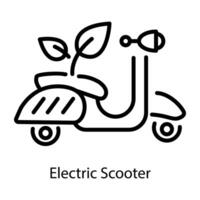 modieus elektrisch scooter vector